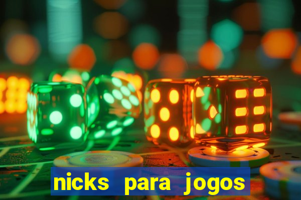 nicks para jogos de tiro